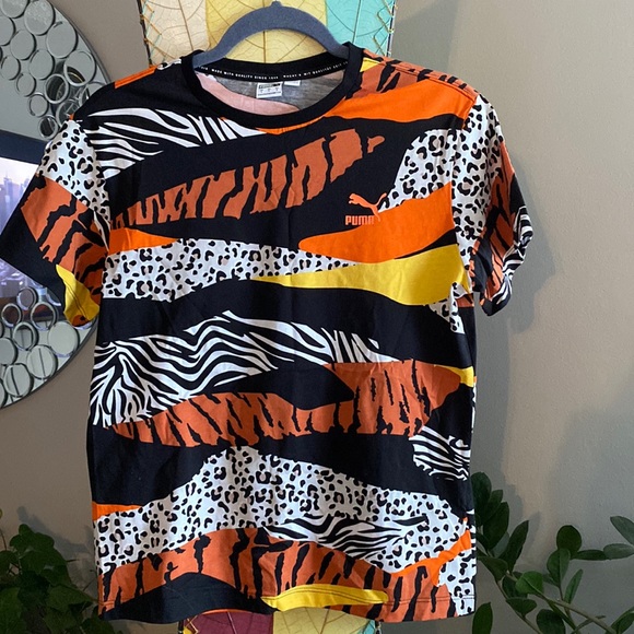 Puma safari print shirt - Small - Picture 1 of 7